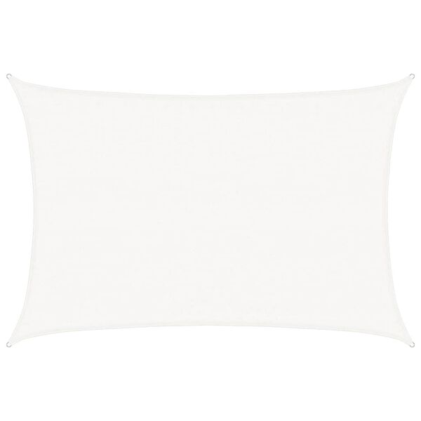 vidaXL Sunshade Sail 160 g/m² White 3.5x4.5 m HDPE