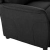vidaXL Recliner Chair Black 67.5 x 93.5 x 101.5 cm Fabric