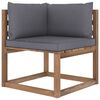 vidaXL 6 Piece Garden Pallet Lounge Set with Cushions Impregnated Pinewood