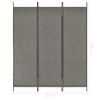 vidaXL Room Dividers Grey Fabric