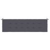 vidaXL Garden Bench Cushion Anthracite 180x50x3 cm Oxford Fabric