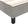 vidaXL Box Spring Bed Frame Light Grey 90x200 cm Velvet