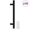 vidaXL Cabinet Handles 10 pcs Black 128 mm Stainless Steel