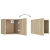 vidaXL Bedside Cabinets 2 pcs Sonoma Oak 30.5x30x30 cm Engineered Wood