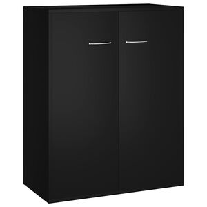 vidaXL Sideboard Black 60x30x75 cm Engineered Wood