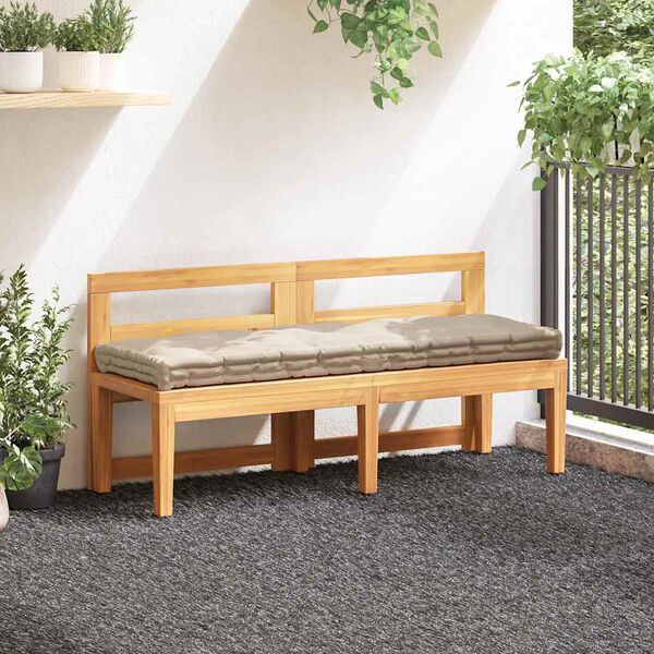 vidaXL Pallet Floor Cushion Cotton 120x40x7 cm Beige