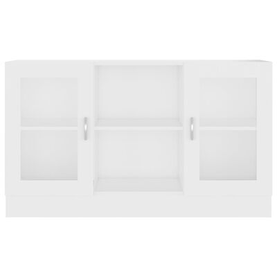 vidaXL Vitrine Cabinet White 120x30.5x70 cm Engineered Wood