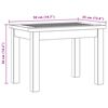 vidaXL Garden Coffee Table 50x35x36 cm Solid Acacia Wood