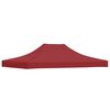 vidaXL Party Tent Roof 4x3 m Burgundy 270 g/m&sup2;