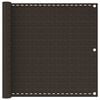 vidaXL Balcony Screen Brown 90x600 cm HDPE