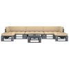vidaXL 6 Piece Pallet Lounge Set & Cushions Grey Impregnated Pinewood