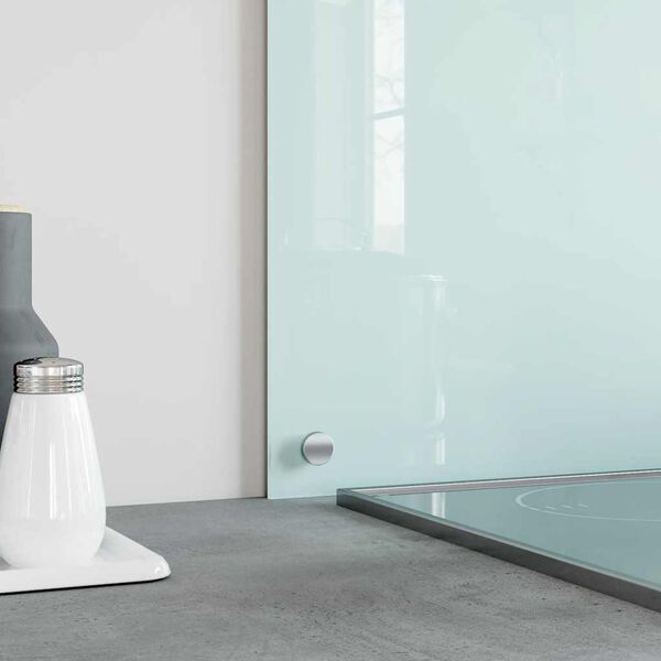 vidaXL Kitchen Backsplash White 80 x 60 cm Tempered Glass