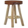 vidaXL Stool Brown Teak Wood