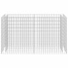 vidaXL Gabion Raised Bed Galvanised Steel 180x50x100 cm