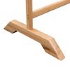 vidaXL Clothes Rack 125x150 cm Solid Oak Wood