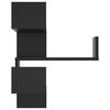 vidaXL Wall Corner Shelf 2 pcs Black 40x40x50 cm Engineered Wood