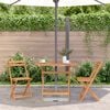 vidaXL Folding Garden Table 90x75 cm Solid Acacia Wood