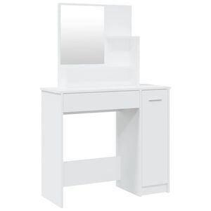 vidaXL Dressing Table | White | Engineered Wood | Medium | Dressing Table