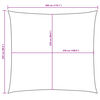 vidaXL Sunshade Sail Oxford Fabric Rectangular 2.5x3 m Cream