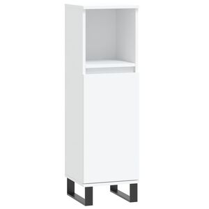 vidaXL Bathroom Cabinet White 30x30x100 cm Engineered Wood