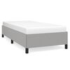 vidaXL Bed Frame without Mattress Light Grey 90x200 cm Fabric