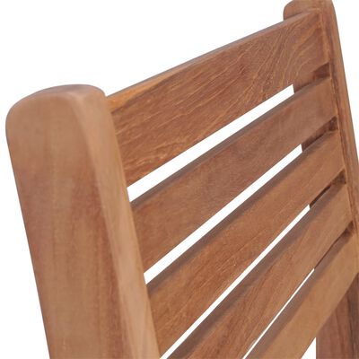 vidaXL Stackable Garden Chairs with Cushions 8 pcs Solid Teak Wood (2x43037+2x314072)