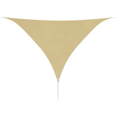 vidaXL Sunshade Sail Oxford Fabric Triangular 5x5x5 m Beige