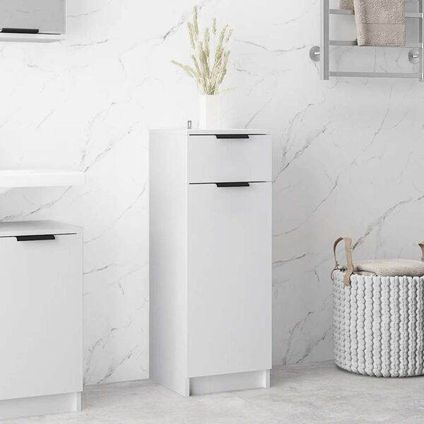 vidaXL Bathroom Cabinet White 32x33.5x90 cm Engineered Wood