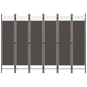 vidaXL 6-Panel Room Divider Anthracite 240x180 cm