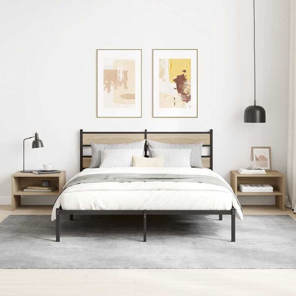 vidaXL Bedside Cabinet Sonoma Oak 40x30x30 cm Engineered Wood