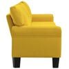 vidaXL Sofa Yellow 5-Seater Fabric