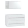 vidaXL 3 Piece Bathroom Furniture Set High Gloss White