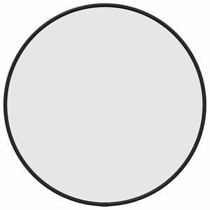vidaXL Wall Mirror Black Ø 40 cm Round