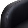 vidaXL Folding Armchair Black Faux Leather