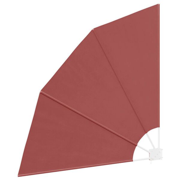 vidaXL Collapsible Balcony Side Awning Terracotta 140x140 cm