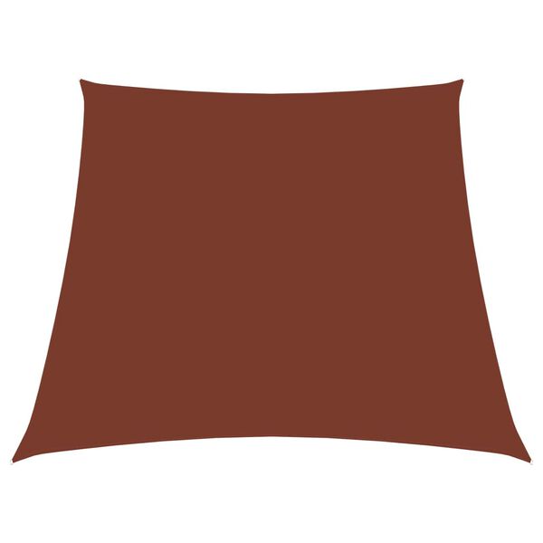 vidaXL Sunshade Sail Oxford Fabric Trapezium 2/4x3 m Terracotta
