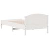 vidaXL Bed Frame without Mattress White 90x200 cm Solid Wood Pine