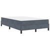 vidaXL Box Spring Bed with Mattress Dark Grey 120 x 200 cm Fabric