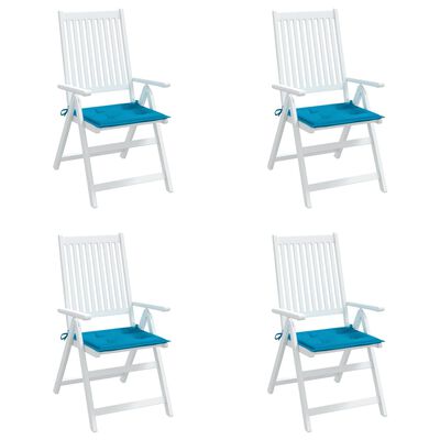 vidaXL Garden Chair Cushions 4 pcs Blue 50x50x3 cm Oxford Fabric