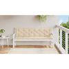 vidaXL Garden Bench Cushion Beige 200x(50+50)x7cm Oxford Fabric