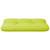 vidaXL Pallet Cushion Bright Green 70x40x12 cm Fabric