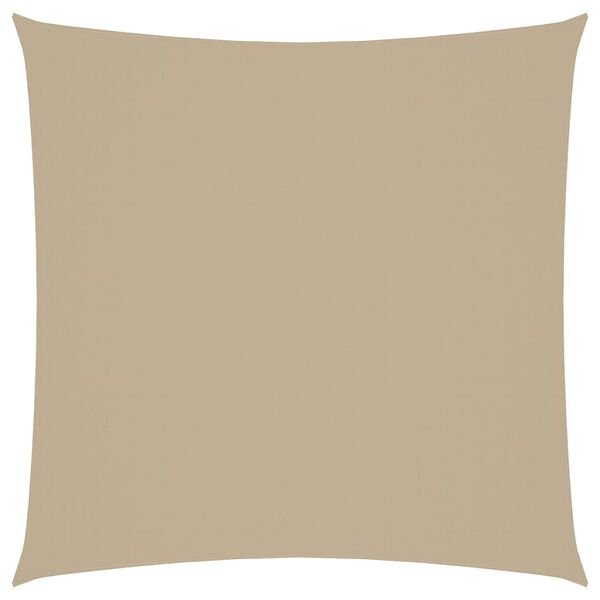 vidaXL Sunshade Sail Oxford Fabric Square 5x5 m Beige