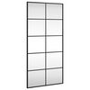 vidaXL Wall Mirror Black 50x100 cm Rectangle Iron