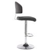 vidaXL Bar Stool Grey Faux Leather