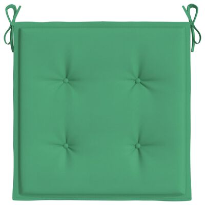 vidaXL Garden Chair Cushions 4 pcs Green 40x40x3 cm Oxford Fabric