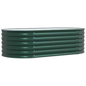 vidaXL Raised Bed Green 160 x 80 x 44 cm Steel
