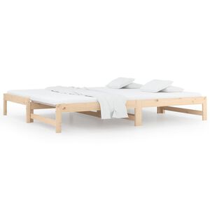vidaXL Day Bed | Natural Pine | Solid Pine Wood | Standard