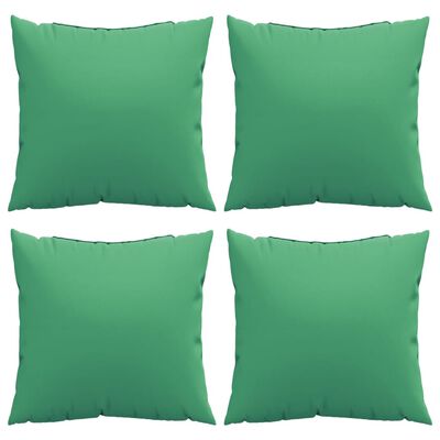 vidaXL Throw Pillows 4 pcs Green 50x50 cm Fabric