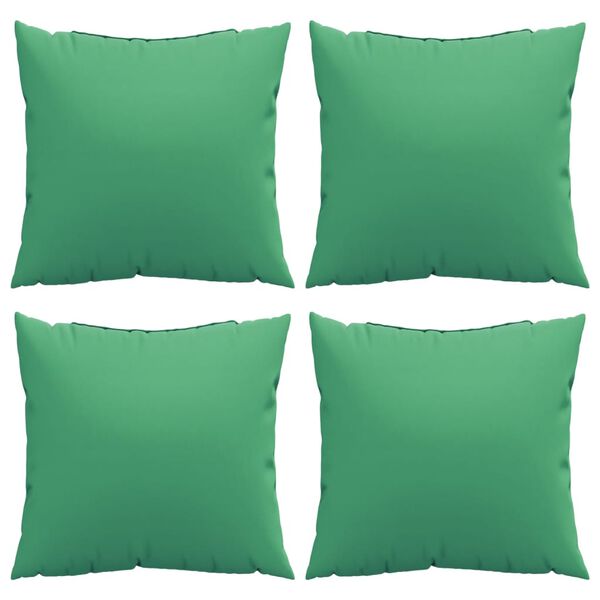 vidaXL Throw Pillows 4 pcs Green 50x50 cm Fabric