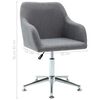 vidaXL Swivel Dining Chair Light Grey Fabric